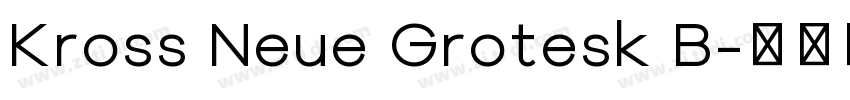 Kross Neue Grotesk B字体转换
